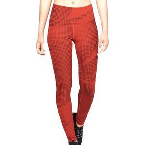 Under Armour Womens Leggings Size Medium Breathelux Jacquard High Rise Tapered